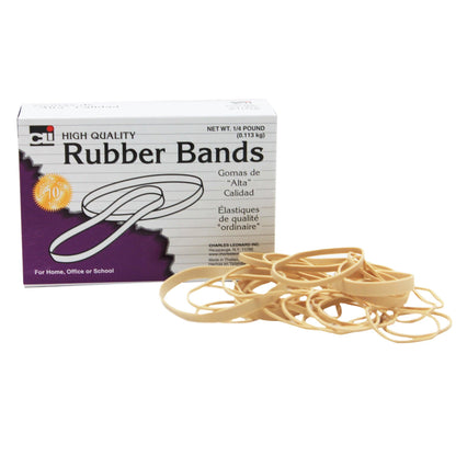 Rubber Bands Assorted Sizes, 1/4 lb Box, 10 Boxes - Loomini
