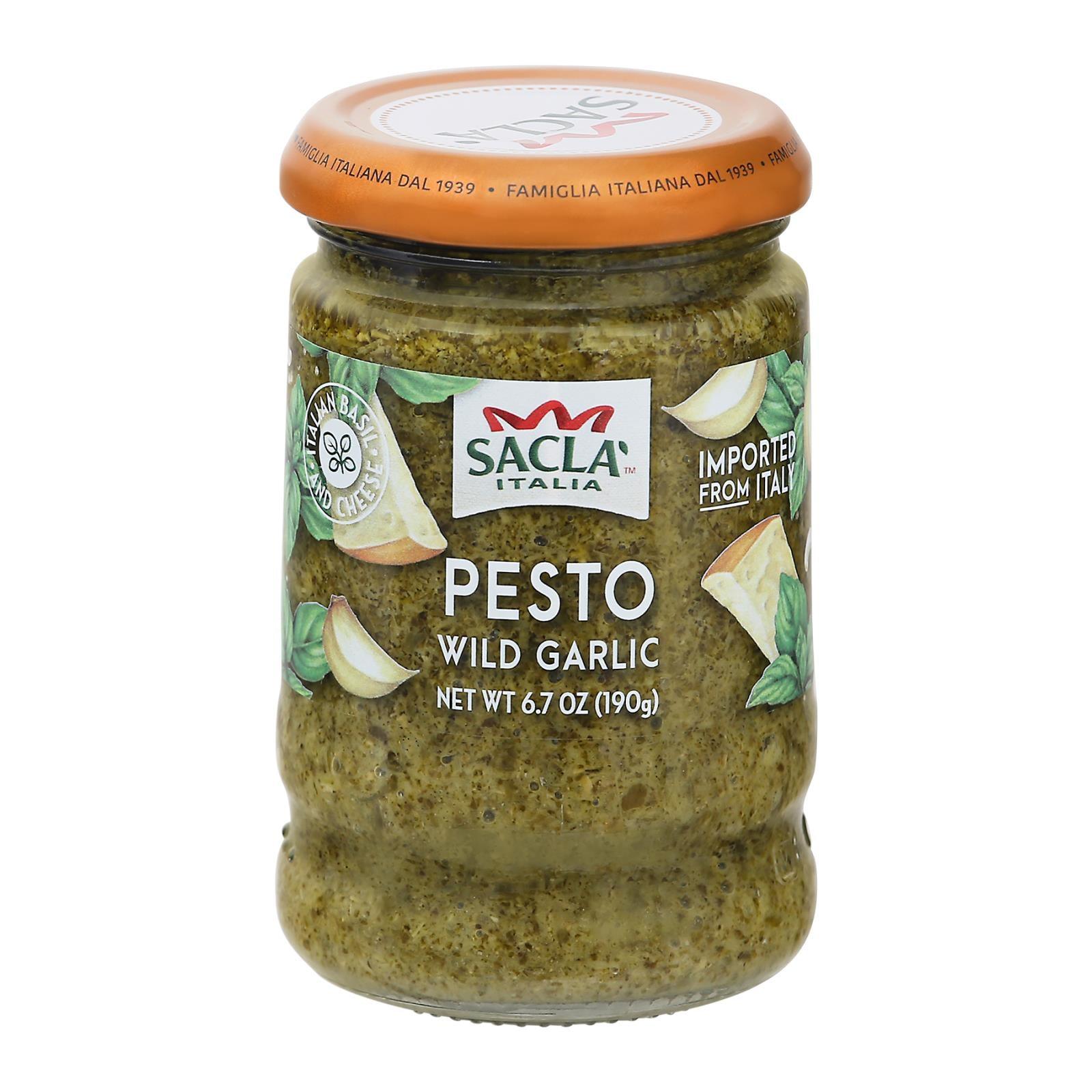 Sacla - Pesto Wild Garlic - Case Of 6 - 6.7 Oz - Loomini