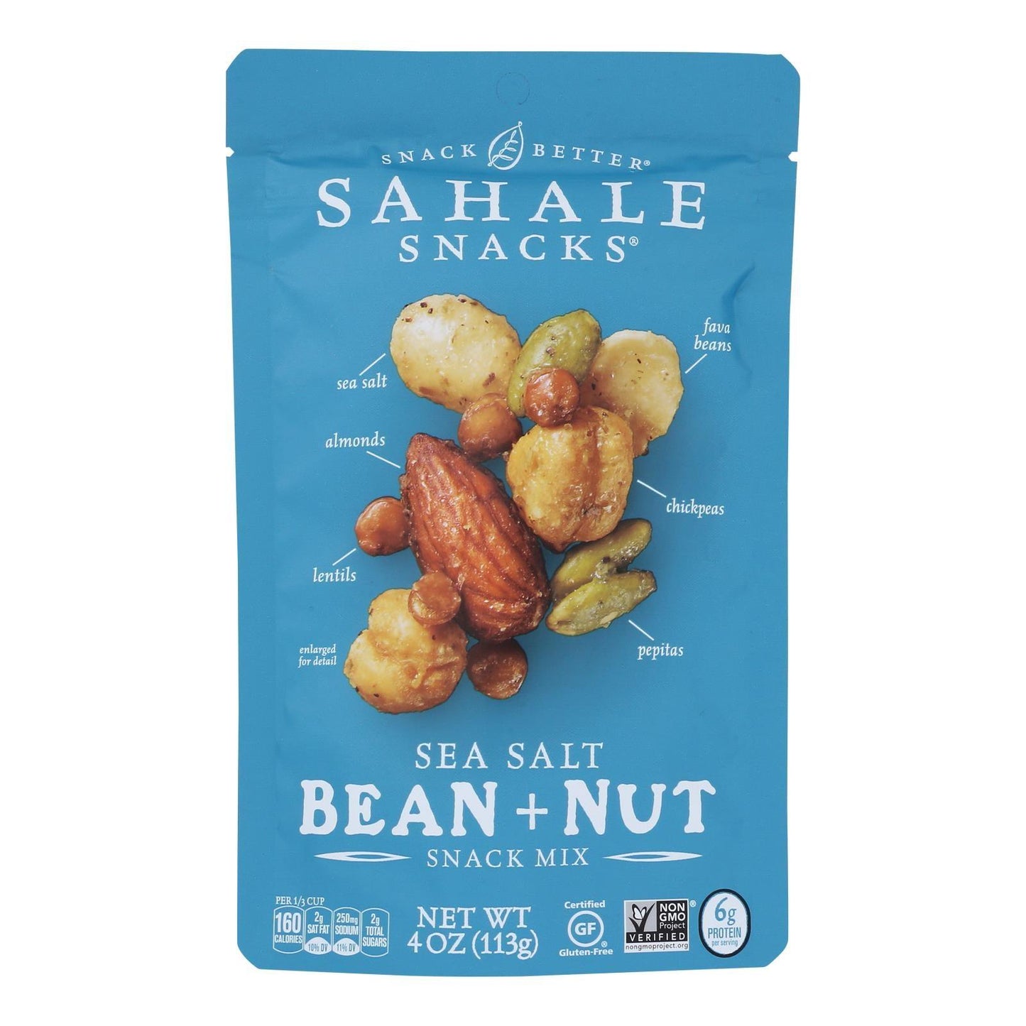 Sahale Snacks - Snack Mx Sea Salt Bean+nut - Case Of 6-4 Oz - Loomini