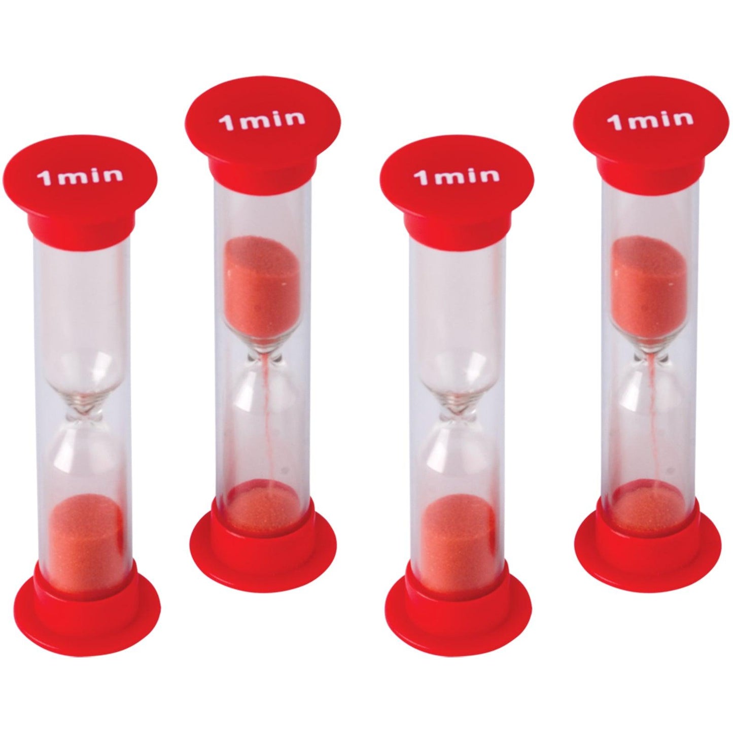 Sand Timers, Small, 1 Minute, 4 Per Pack, 6 Packs - Loomini