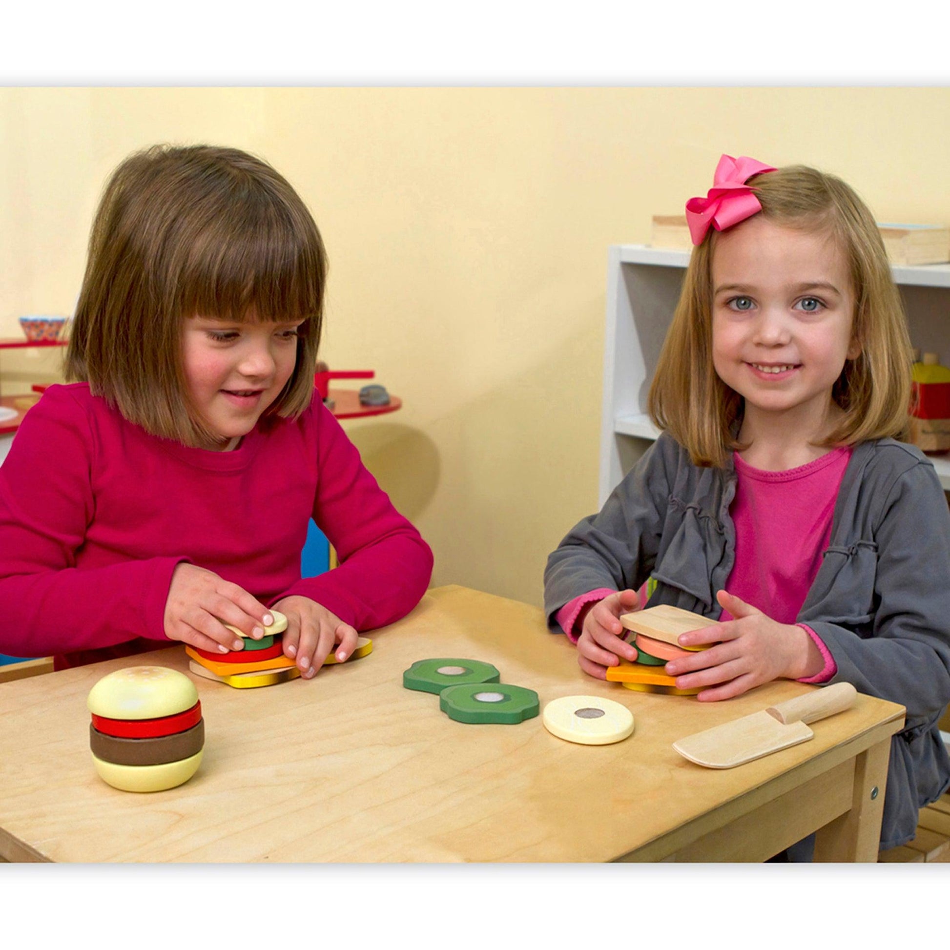 Sandwich-Making Wooden Play Food Set - Loomini