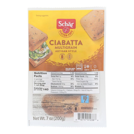 Schar - Ciabatta Multigrain - Case Of 5-7.0 Oz - Loomini