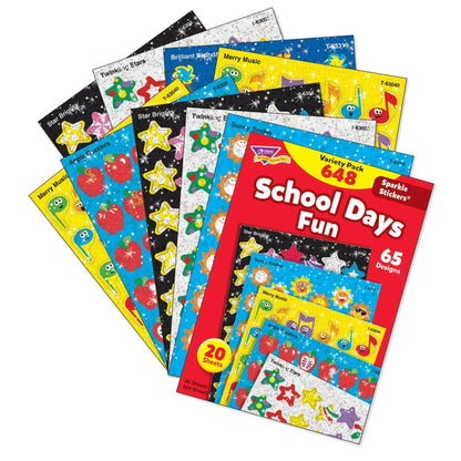 School Days Sparkle Stickers® Variety Pack, 2 Packs - Loomini