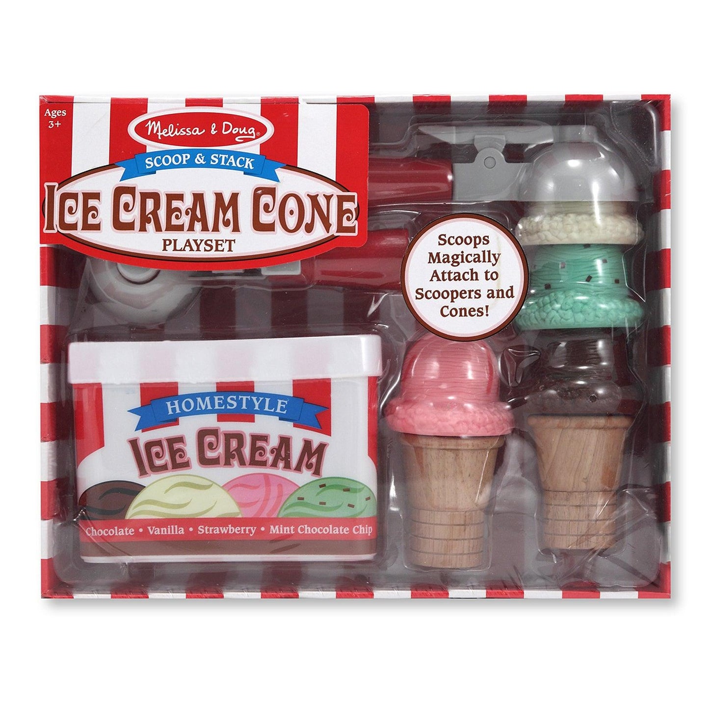 Scoop & Stack Ice Cream Cone Playset - Loomini