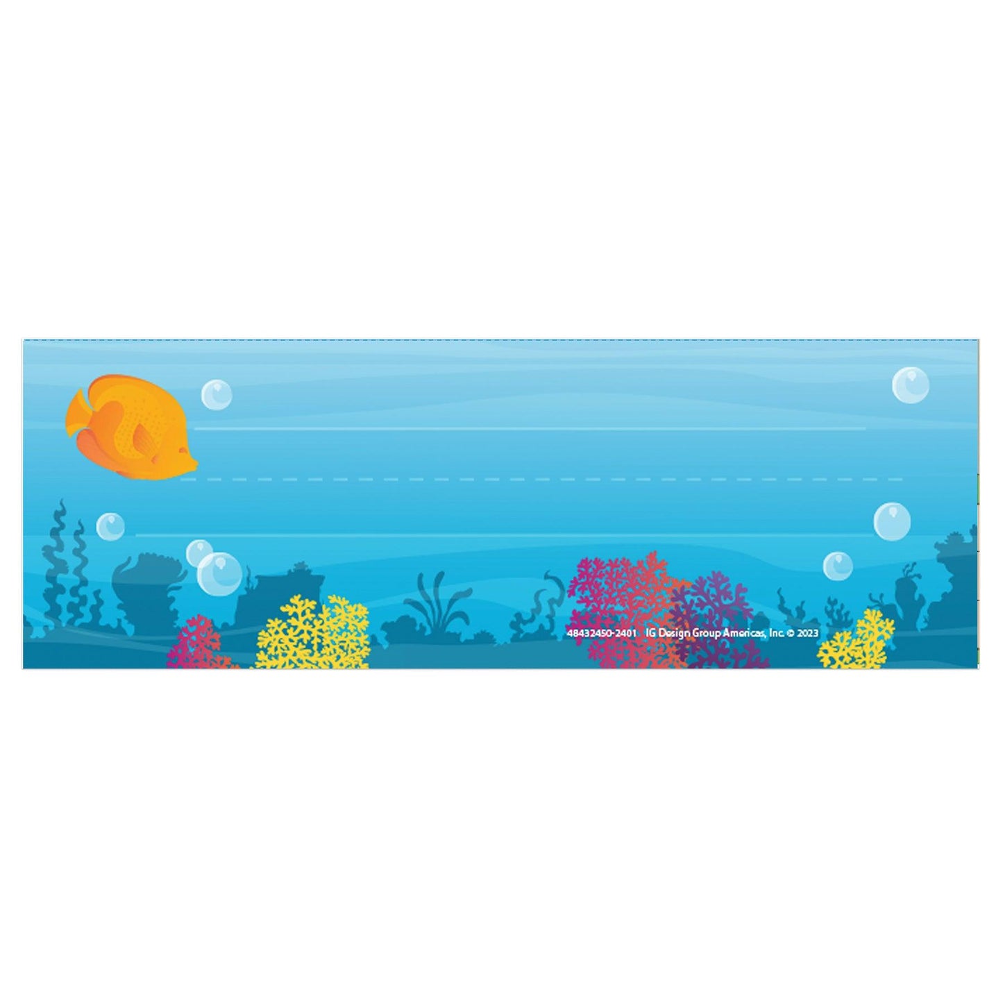 Seas the Day Tented Name Plates, 36 Per Pack, 6 Packs - Loomini