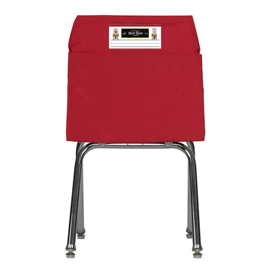 Seat Sack, Large, 17 inch, Chair Pocket, Red - Loomini
