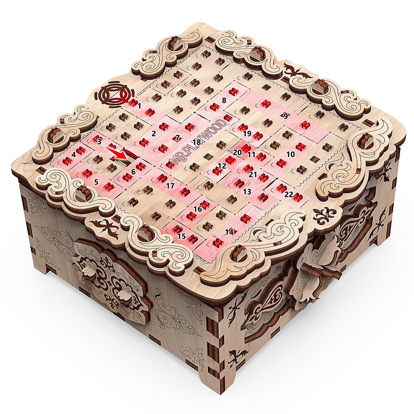 Secret Box Floral Fantasy 3D Puzzle - Loomini