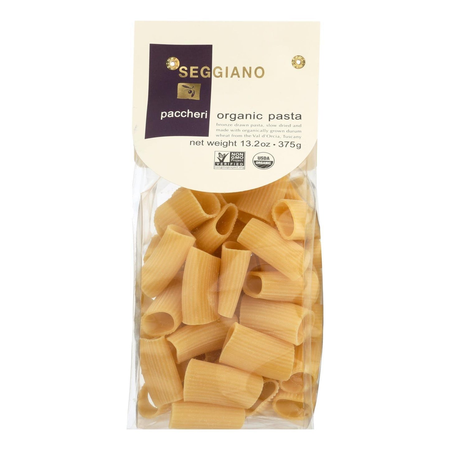 Seggiano - Pasta Organic Paccheri - Case Of 6 - 13.2 Ounces - Loomini