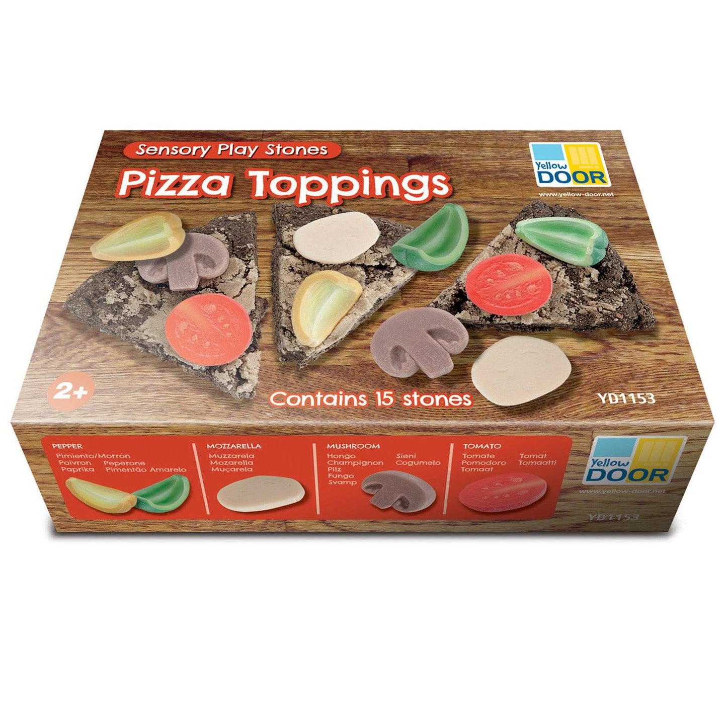 Sensory Play Stones, Pizza Toppings - Loomini