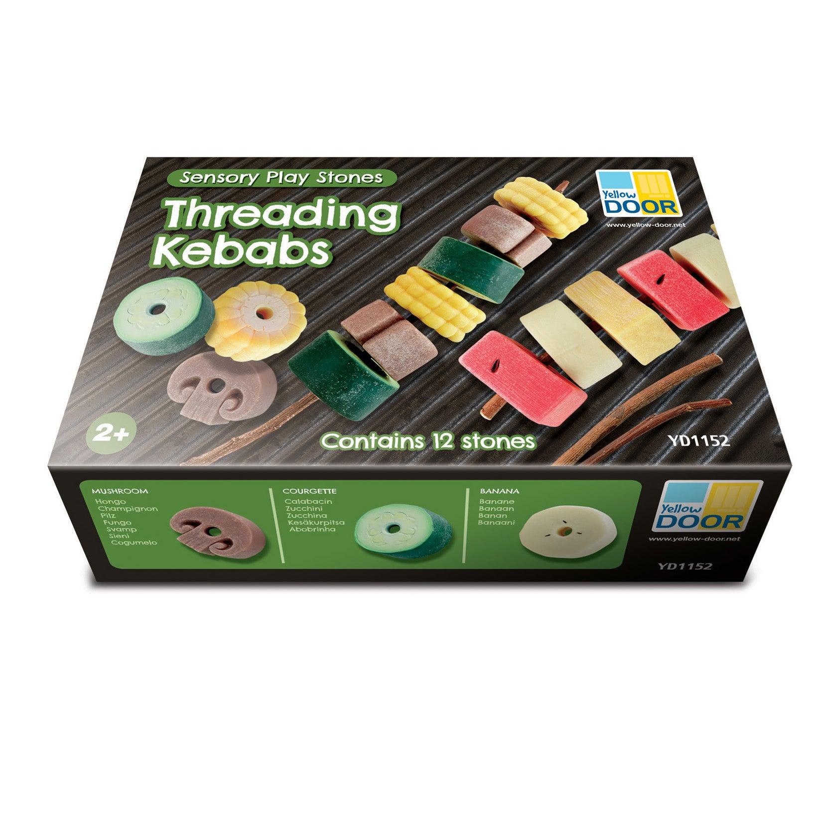 Sensory Play Stones, Threading Kebabs - Loomini