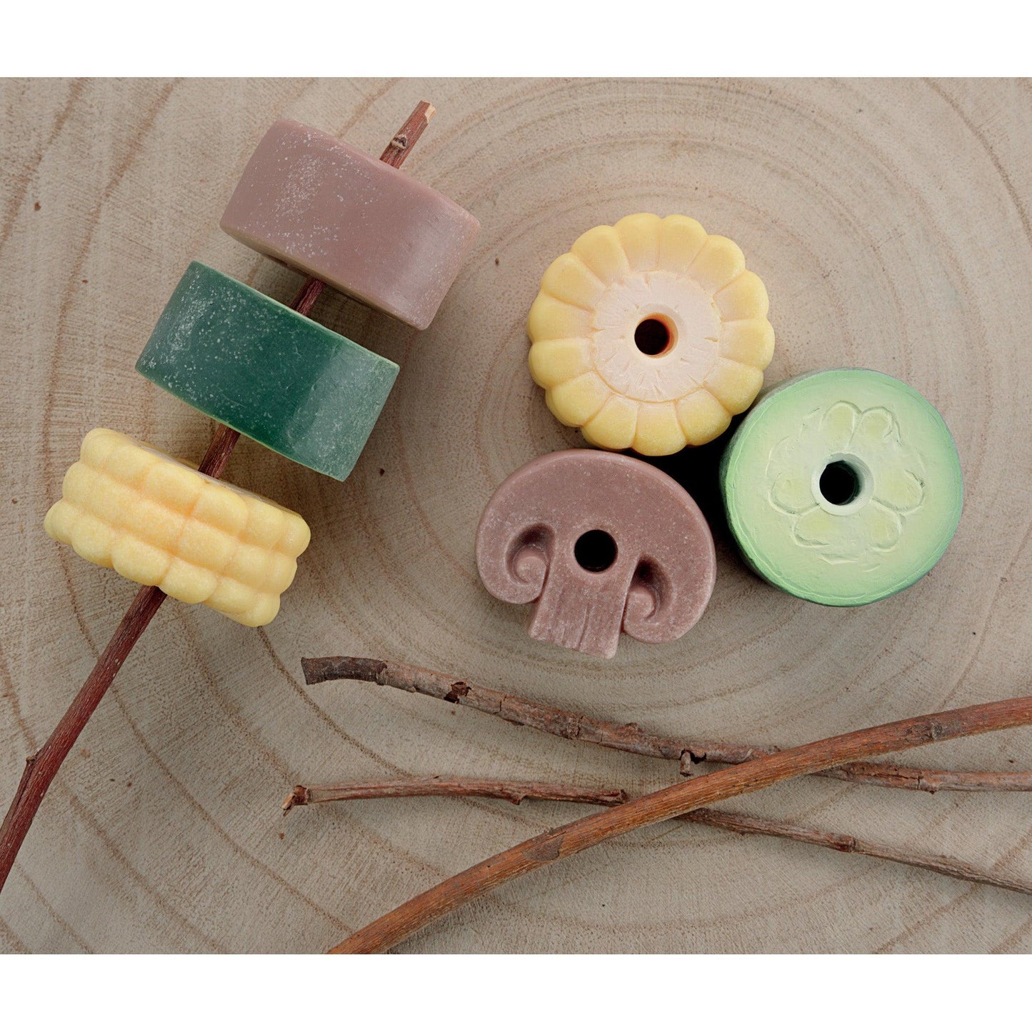 Sensory Play Stones, Threading Kebabs - Loomini