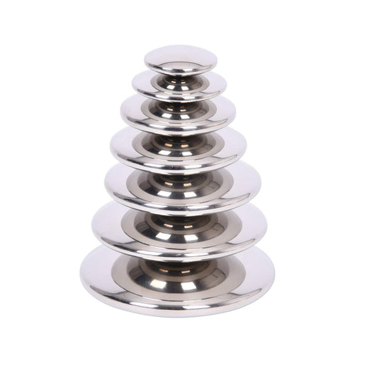 Sensory Reflective Silver Buttons - Set of 7 - Loomini