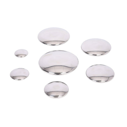 Sensory Reflective Silver Buttons - Set of 7 - Loomini