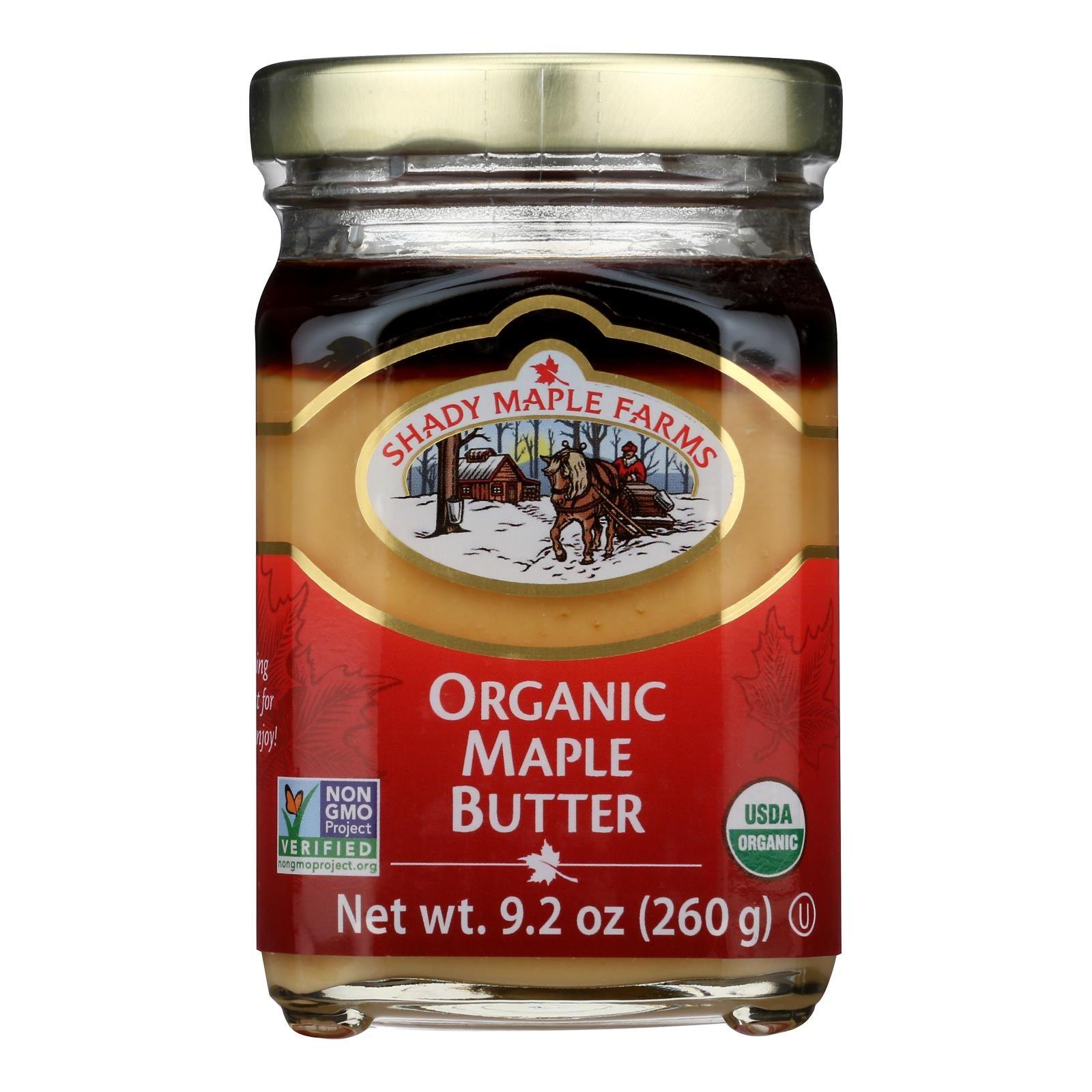 Shady Maple Farms 100 Percent Pure Organic Maple Butter - Case Of 8 - 9.2 Oz. - Loomini