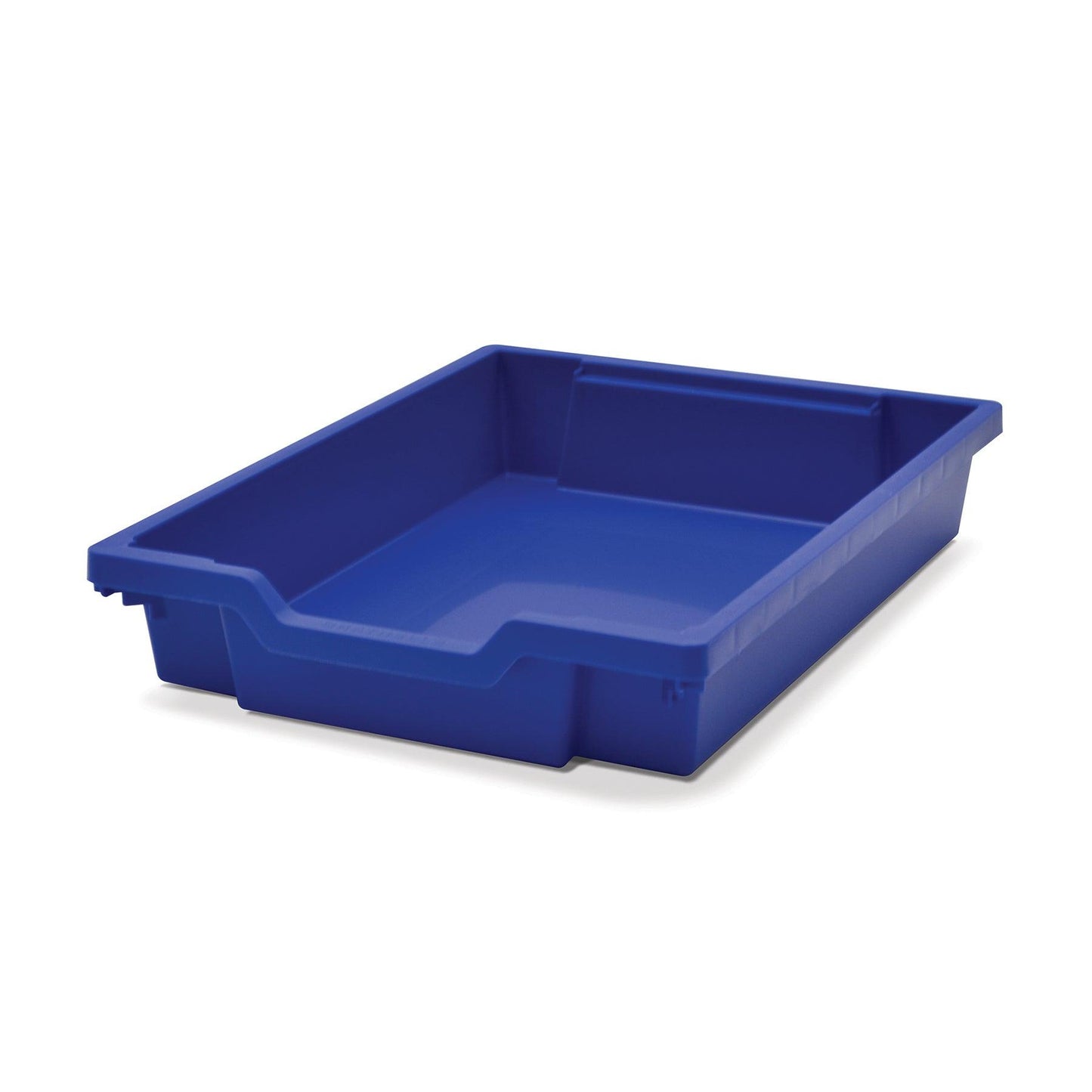 Shallow F1 Tray, Royal Blue, 12.3" x 16.8" x 3", Heavy Duty School, Industrial & Utility Bins, Pack of 8 - Loomini