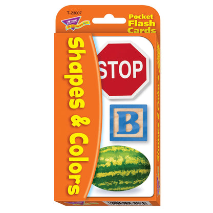 Shapes & Colors Pocket Flash Cards, 6 Packs - Loomini