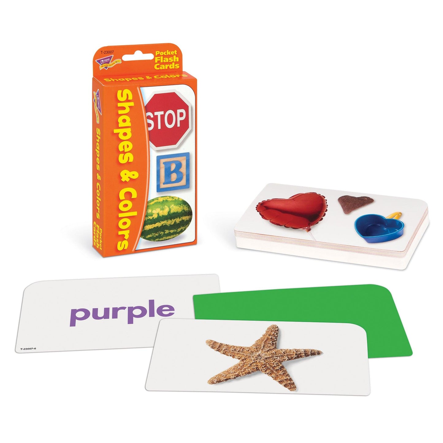 Shapes & Colors Pocket Flash Cards, 6 Packs - Loomini