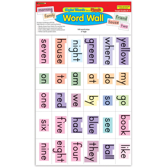 Sight Words in a Flash™ Word Walls, Grades K-1 - Loomini