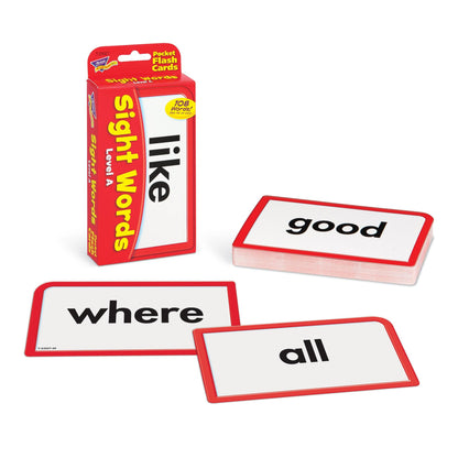 Sight Words – Level A Pocket Flash Cards, 6 Packs - Loomini