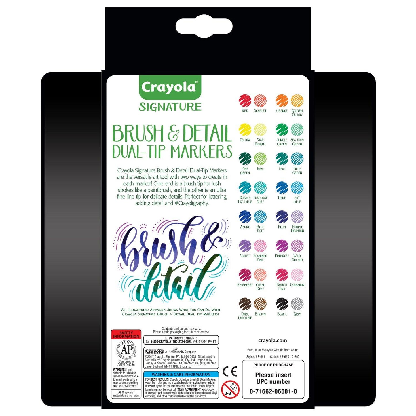 Signature Brush & Detail Dual-Tip Markers, Pack of 16 - Loomini