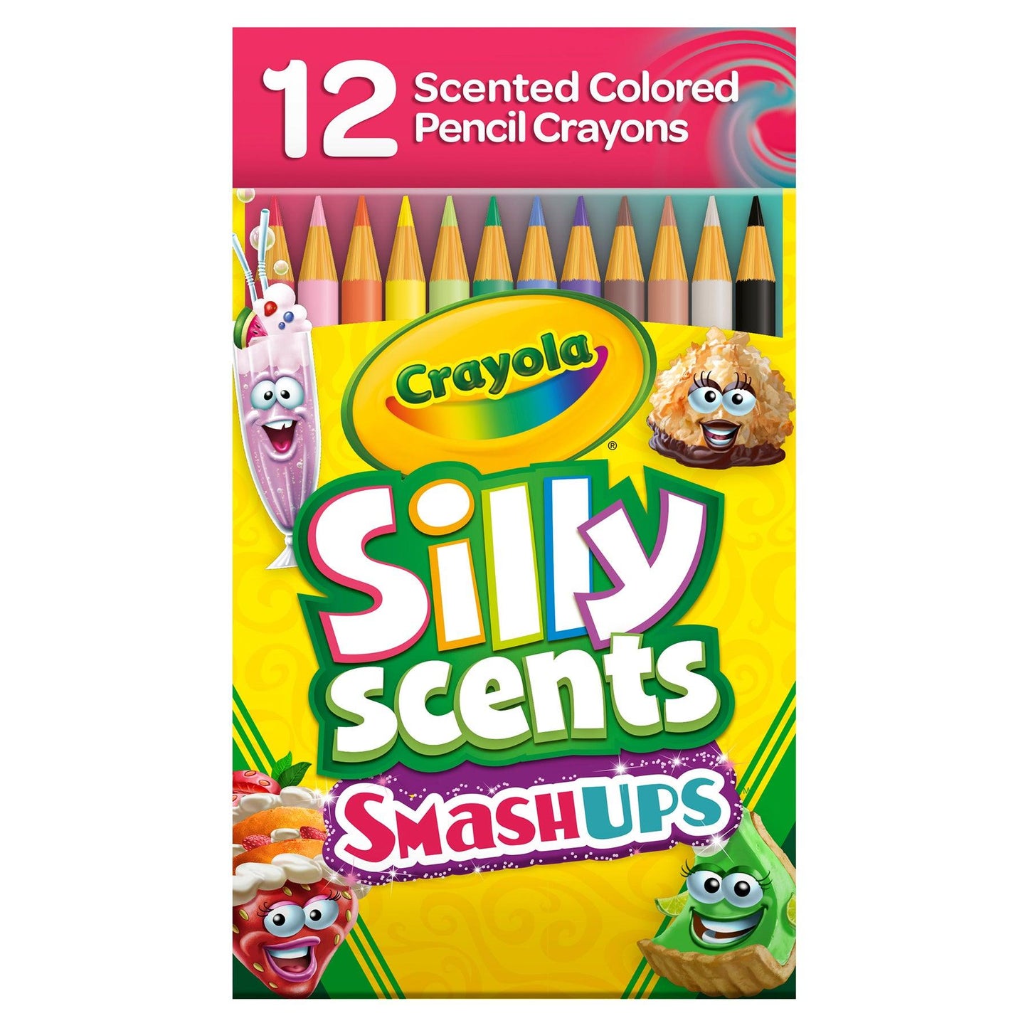 Silly Scents Smash Ups Colored Pencils, 12 Per Pack, 6 Packs - Loomini