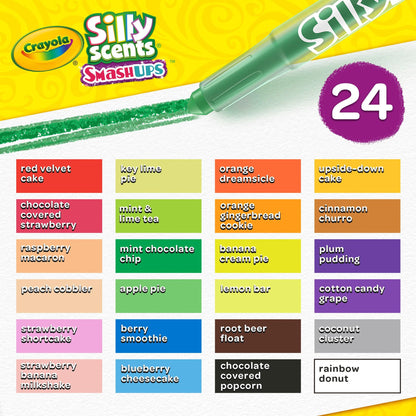 Silly Scents™ Smash Ups Mini Twistables Scented Crayons, 24 Per Pack, 4 Packs - Loomini