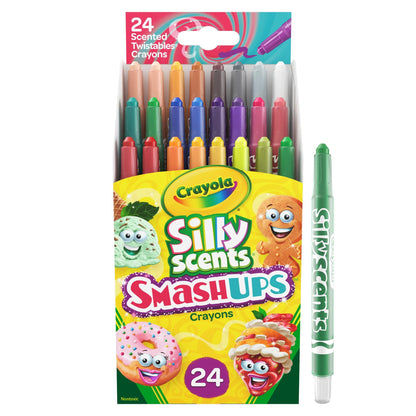 Silly Scents™ Smash Ups Mini Twistables Scented Crayons, 24 Per Pack, 4 Packs - Loomini