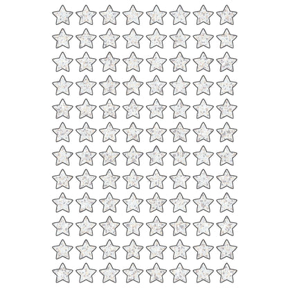 Silver Sparkle Stars superShapes Stickers-Sparkle, 400 Per Pack, 6 Packs - Loomini