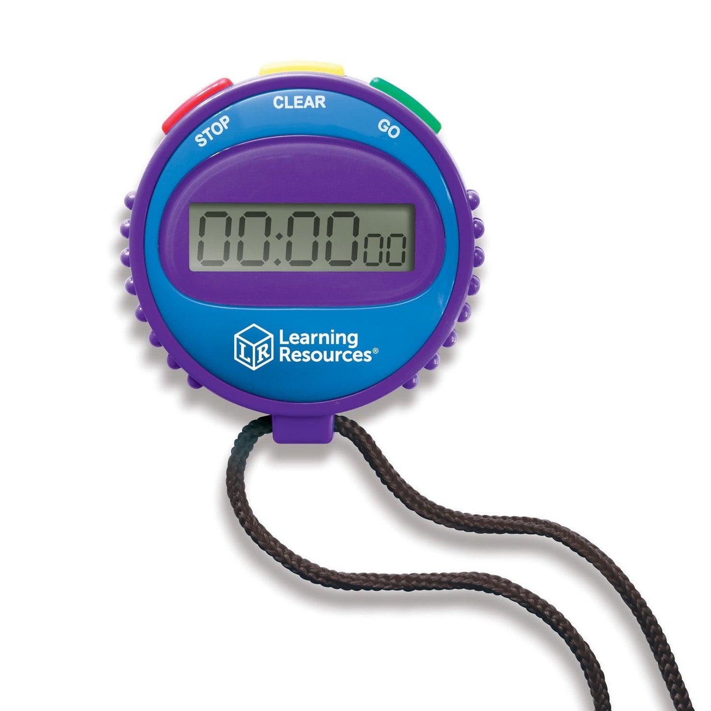 Simple Stopwatch, Red, Blue, Green, Pack of 12 - Loomini