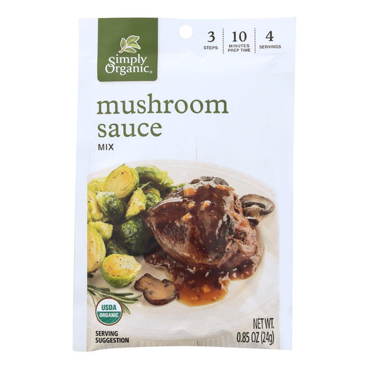 Simply Organic Seasoning Mix - Mushroom Sauce - Case Of 12 - 0.85 Oz. - Loomini