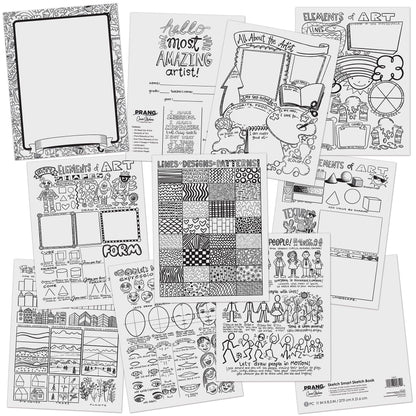 Sketch Smart Sketch Book, White, 11" x 8.5", 40 Sheets, Pack of 12 - Loomini