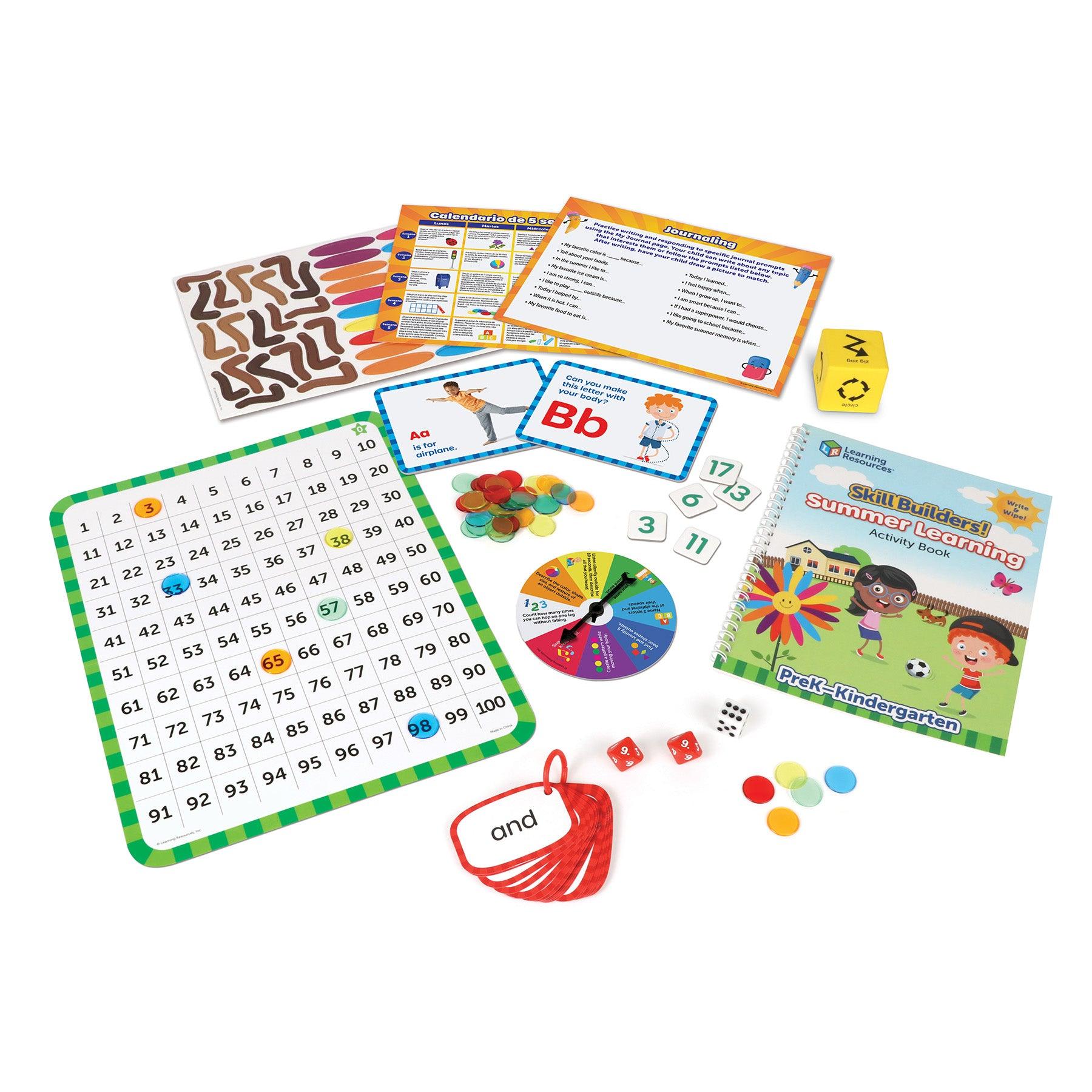 Skill Builders Summer Learning Activity Set - PreK to K - Loomini