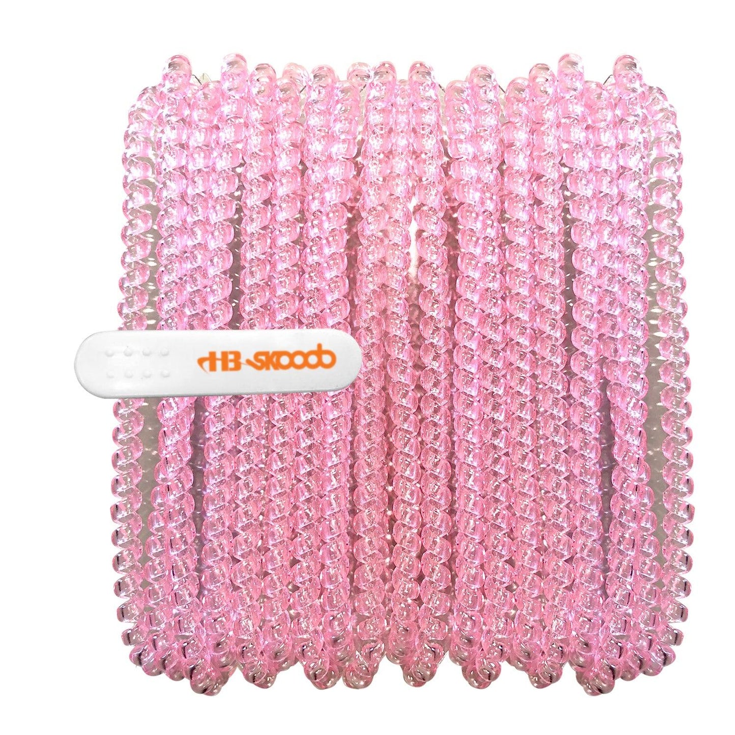 Skooob Tangle Free Earbud Covers - Translucent Pink, Pack of 20 - Loomini