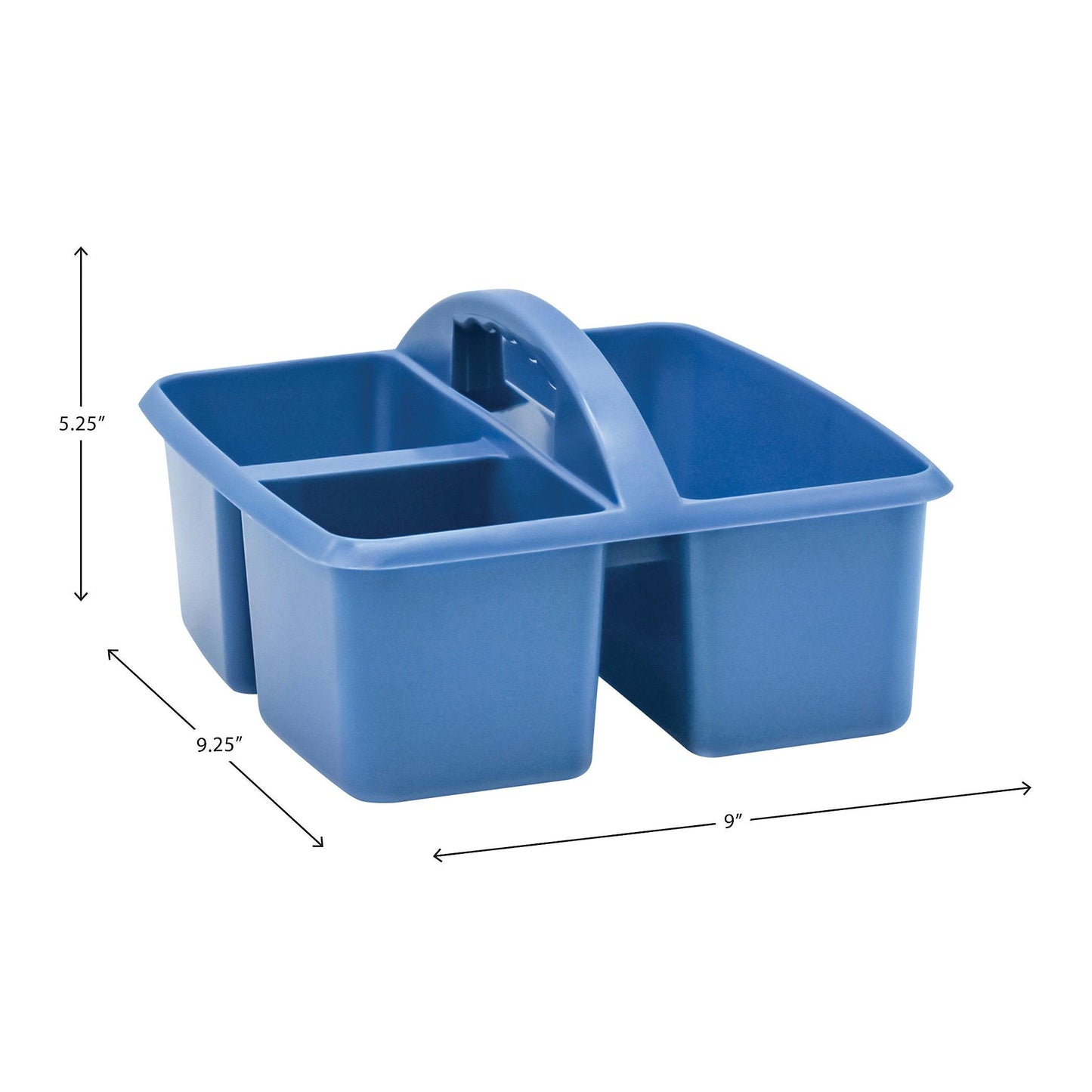 Slate Blue Plastic Storage Caddy, Pack of 6 - Loomini