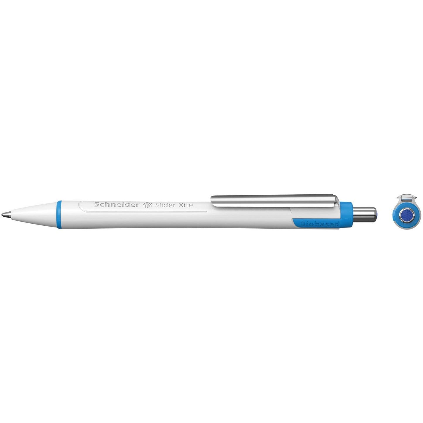 Slider Xite XB Refillable + Retractable Ballpoint Pen, 1.4 mm, Blue Ink, Box of 10 Pens - Loomini