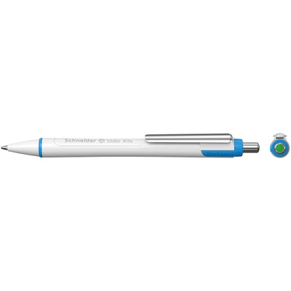 Slider Xite XB Refillable + Retractable Ballpoint Pen, 1.4 mm, Green Ink, Box of 10 Pens - Loomini