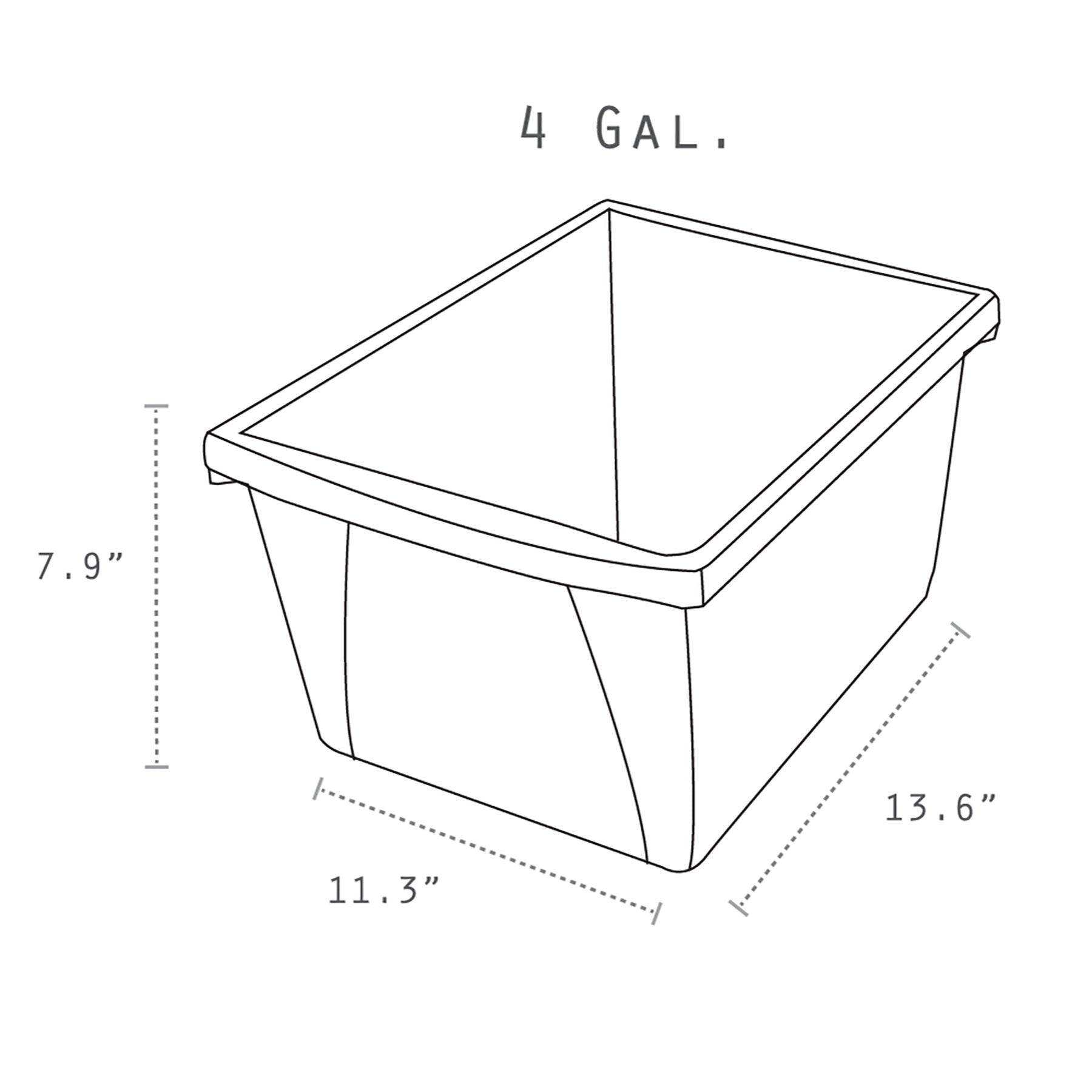 Small Classroom Storage Bin, Green, Pack of 3 - Loomini