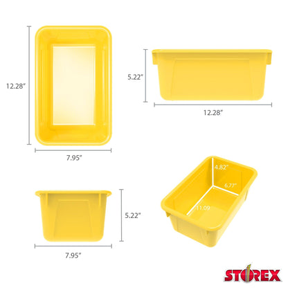 Small Cubby Bin, Yellow, Pack of 5 - Loomini