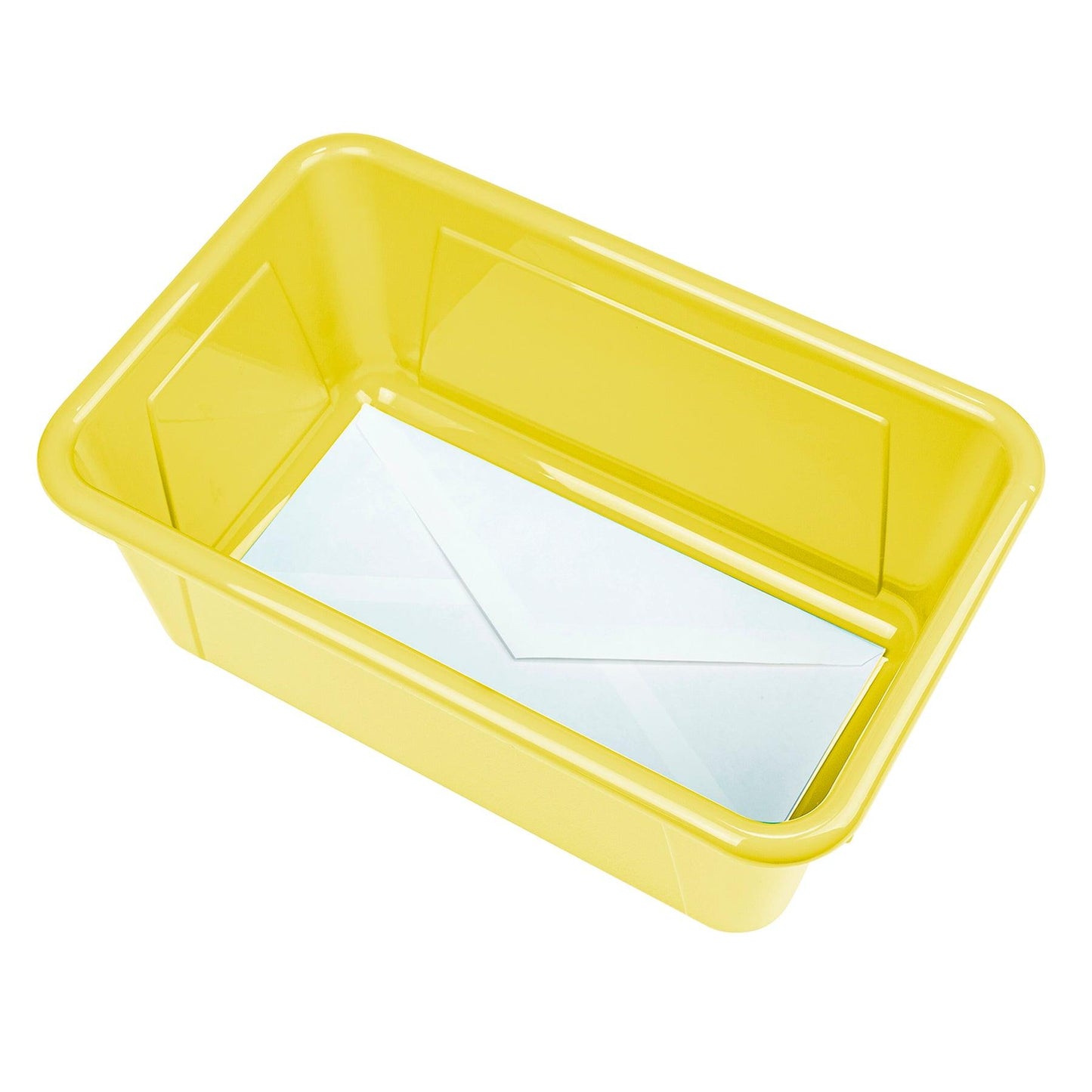 Small Cubby Bin, Yellow, Pack of 5 - Loomini