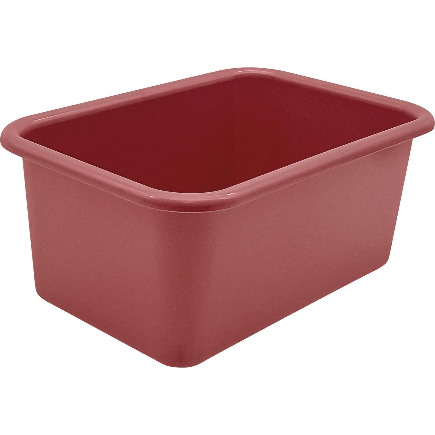 Small Plastic Storage Bin, Deep Rose, Pack of 6 - Loomini