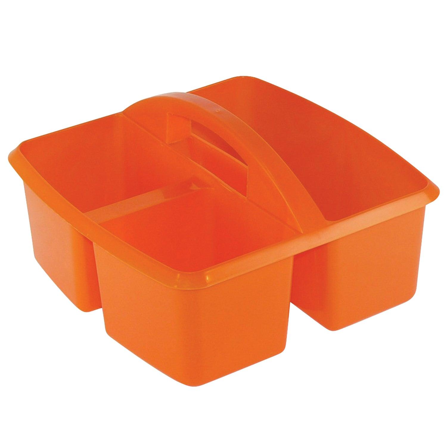 Small Utility Caddy, Orange, Pack of 6 - Loomini