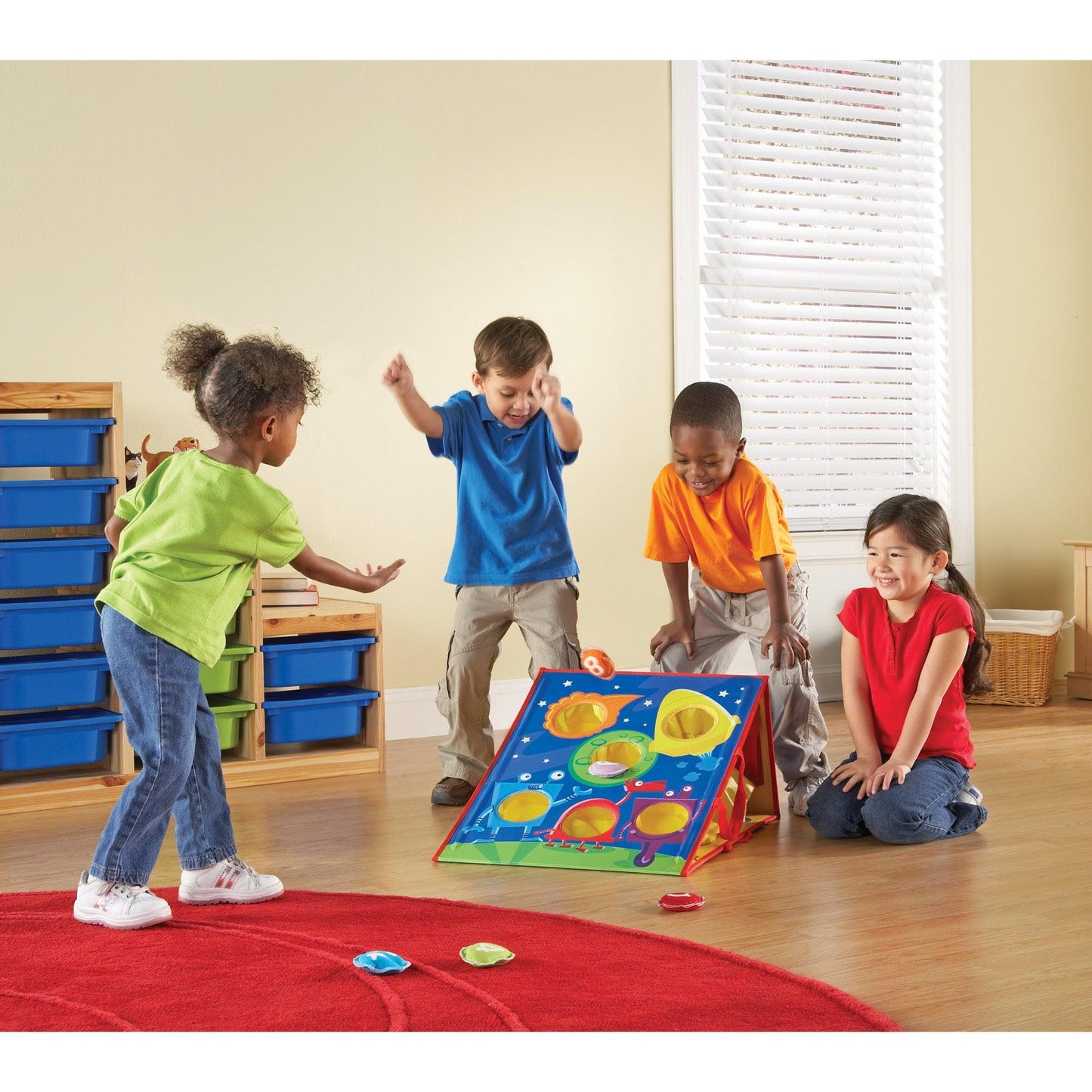 Smart Toss™ Colors, Shapes & Numbers Bean Bag Tossing Game - Loomini