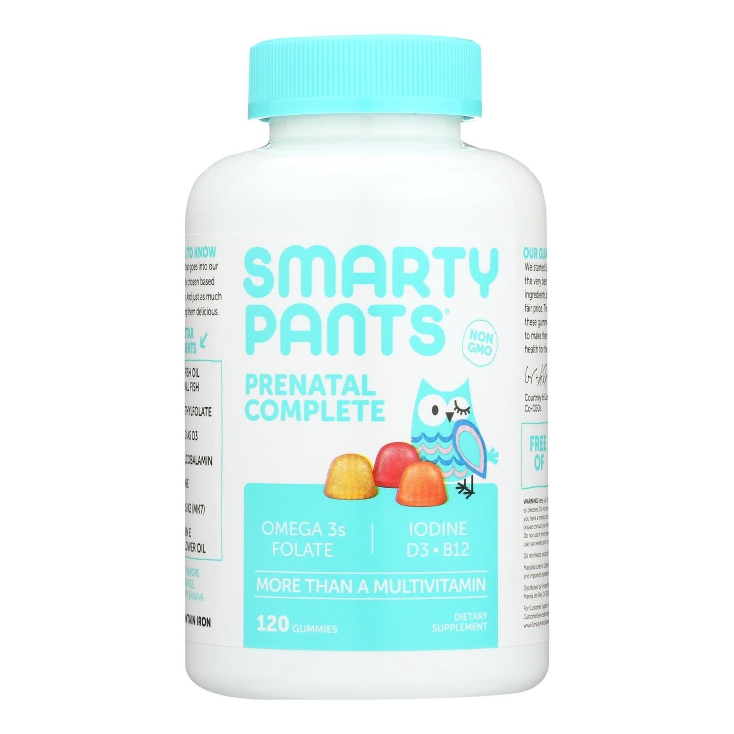 Smartypants Vitamins Prenatal Complete Strawberry Banana, Lemon, Orange Gummies - 1 Each - 80 Ct - Loomini