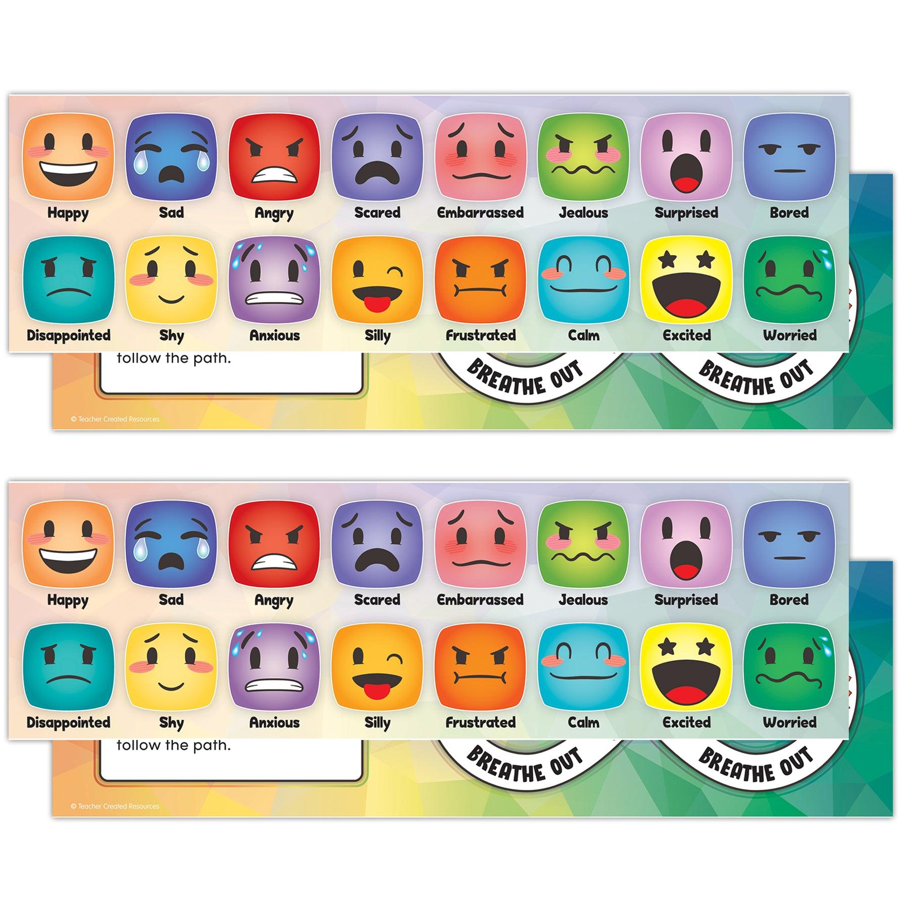 Social-Emotional Mood Meters, 11-1/2" x 3-1/2", 36 Per Pack, 2 Packs - Loomini