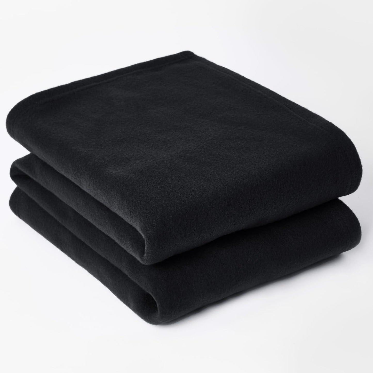 Soft Black Blanket Twin Travel Warm Polar Fleece Blanket Bed Plush for Travel Sofa Adult Kids Microfiber Throw Blanket Black Cheap 50 x60 Fleece Throw for All Season - Loomini