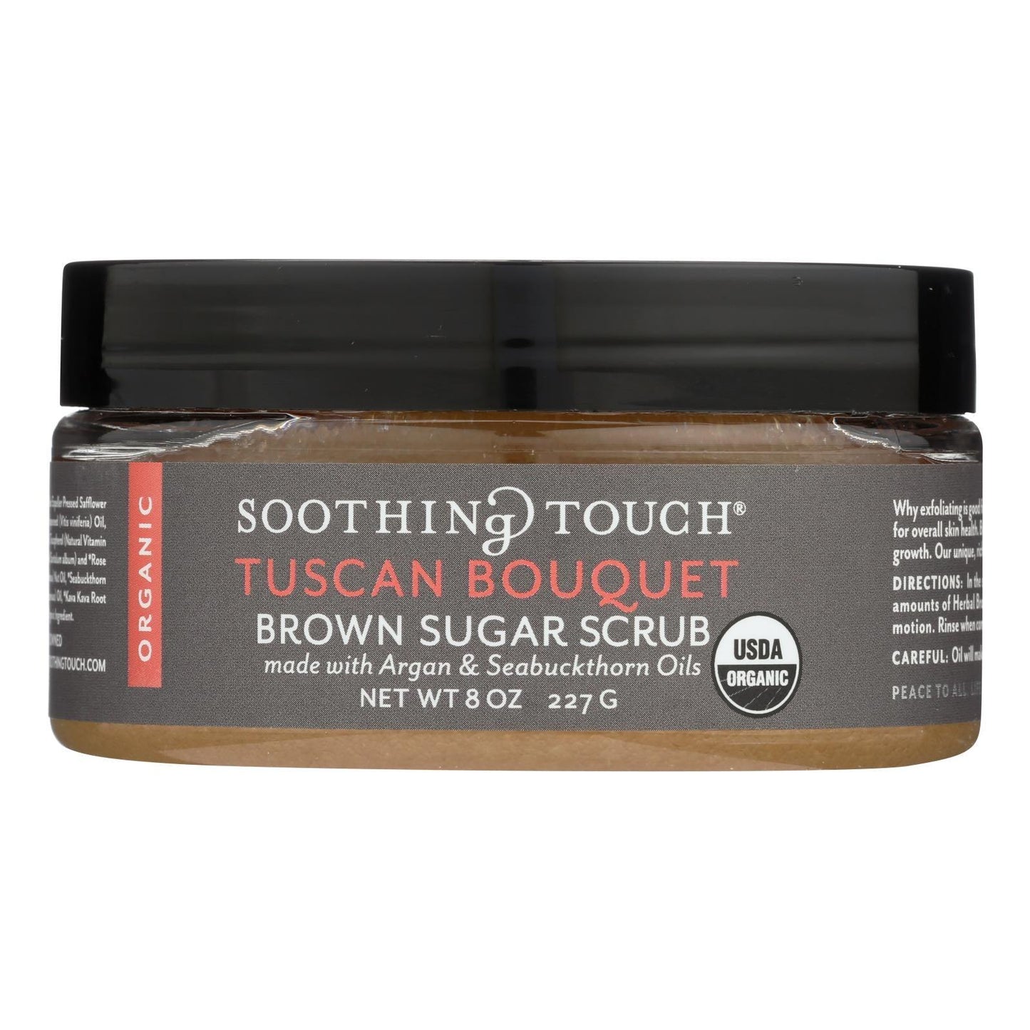 Soothing Touch Scrub - Organic - Sugar - Tuscan Bouquet - 8 Oz - Loomini