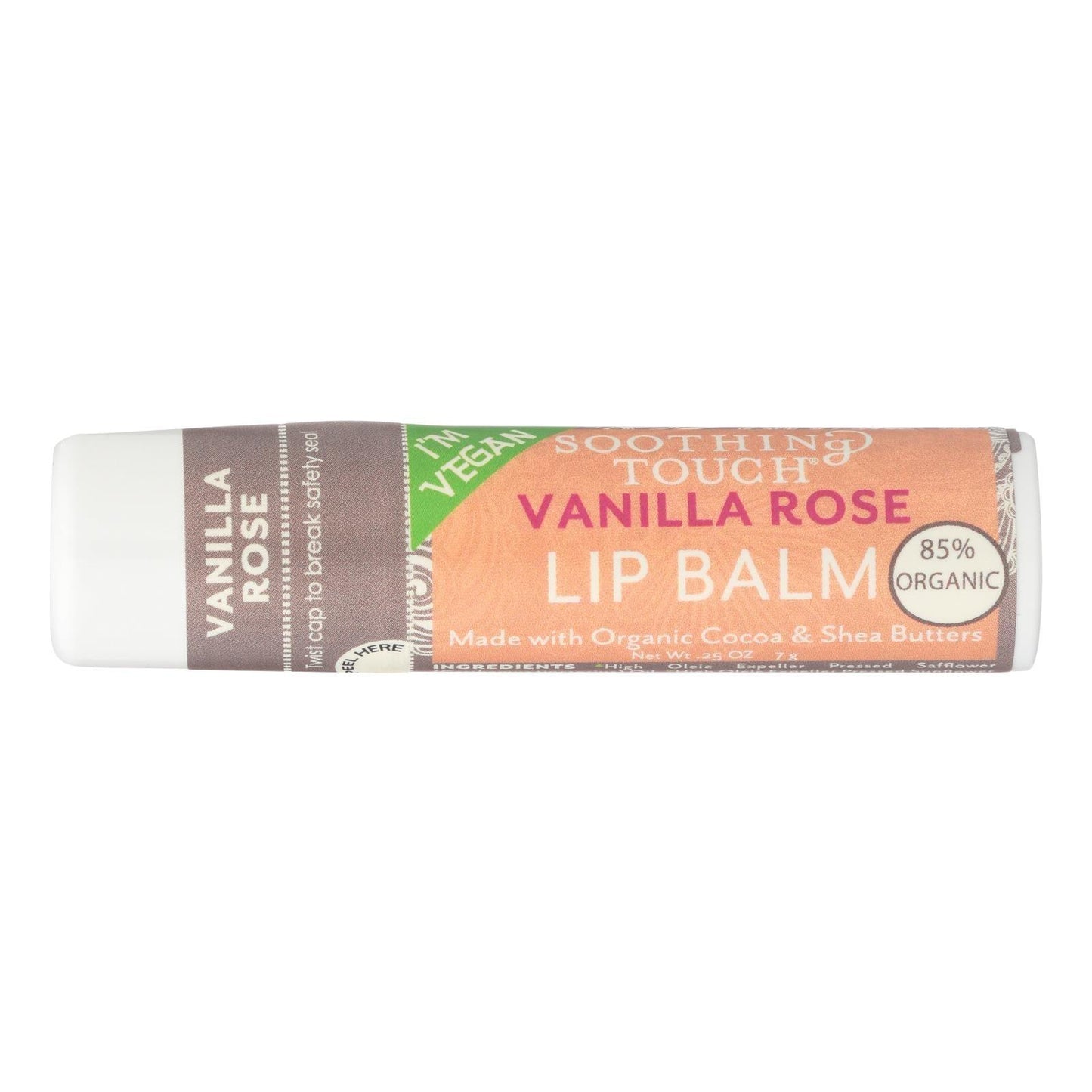 Soothing Touch Vanilla Rose Lip Balm Moisturizes And - Case Of 12 - .25 Oz - Loomini