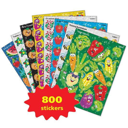 Sparkle Stickers® Assortment Pack, 800 Stickers - Loomini