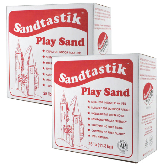 Sparkling White Play Sand, 25 lb (11.3 kg) Per Pack, 2 Packs - Loomini
