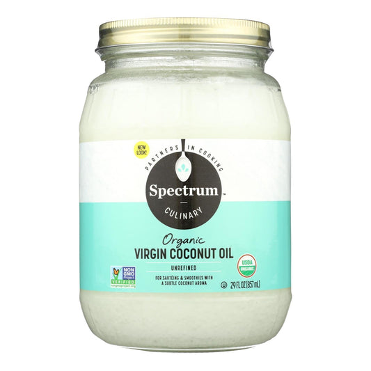 Spectrum Naturals Coconut Oil - Organic - Virgin - Unrefined - 29 Oz - Loomini